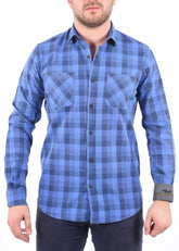 ARMA Men Shirts %100 Cotton Plaid Woven